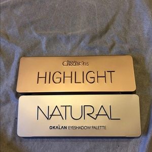 Two eyeshadow palettes